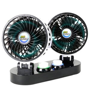 에코 듀얼 차량용 선풍기 자동차 화물차 시거잭