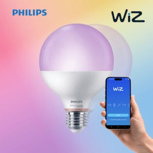 필립스 LED 스마트 IOT 램프 위즈 Wiz RGB 컬러 볼구 11W 색변환 밝기조절