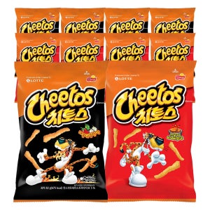 롯데웰푸드 치토스 매콤달콤한맛 82g 5개 + 스모키바베큐 82g 5개 (10개)