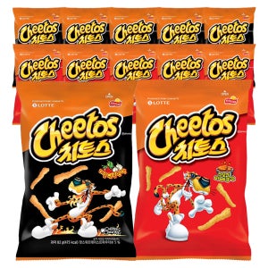롯데웰푸드 치토스 매콤달콤한맛 82g 6개 + 스모키바베큐 82g 6개 (10개)
