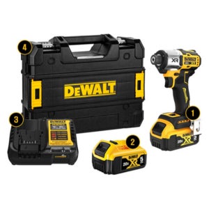 디월트 DCF845P2T 20V MAX XR 브러쉬리스 임팩트 드라이버(5.0Ah 2ea)