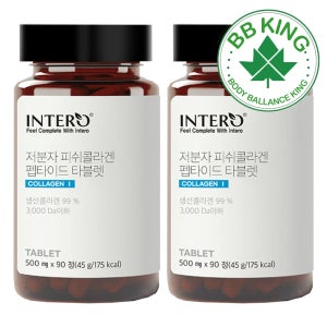 이너뷰티 콜라겐 저분자 피쉬 콜라겐 펩타이드 타블렛 먹는 3000달톤 BBKING 달톤 90정, 2개