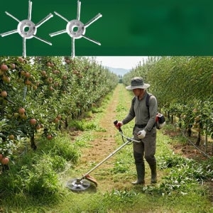 역대급 30년 쓰는 항공 고탄소강 제초 휠 가솔린 예초기 전용 제초휠 흙파기 및 제초 다용도 휠