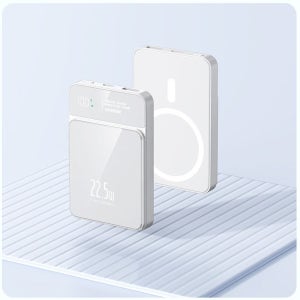 GoaTa 맥세이프 무선충전 20000mAh 고속충전 보조배터리 PD 흰색