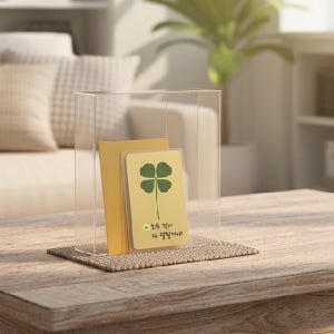 네잎클로버 맞춤제작 럭셔리 골드 코팅카드 100개