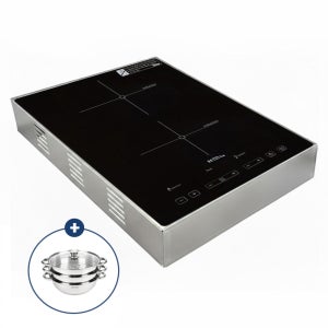 [리뷰작성시 냄비] 하츠 2구 인덕션 IH-232S+케이스 전기레인지 이동형 프리스탠딩