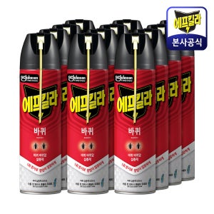 에프킬라 울트라 바퀴벌레 살충제 에어로졸 개미 거미 바퀴벌레약 바퀴퇴치제 500ml, 12개