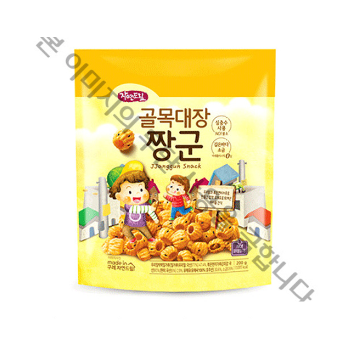 <b>자연드림</b> 골목<b>대장</b>짱군 과자 사무실간식 200G 1개