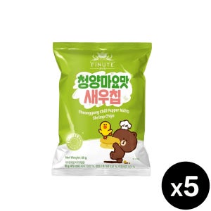 피뉴트 청양마요맛 새우칩, 90g, 5개