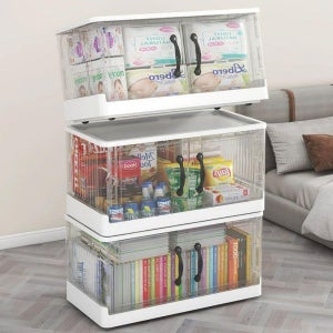 투명 양문형 여닫이 스틱 수납장 캐비닛