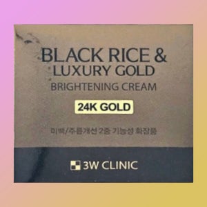 1개 3W클리닉 블랙 라이스 앤 럭셔리 골드 브라이트닝 콜데노신 크림 1