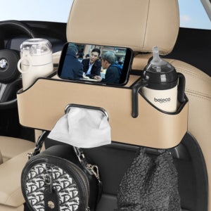 차량 틈새 수납함 뒷좌석 컵홀더 티슈거치대 자동차 정리함