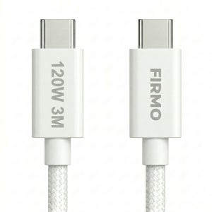 피르모 120W 5A PD C to C타입 초고속충전 케이블 3m, 1개