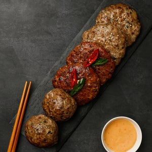[현풍청년몰] 한우 한돈 수제 현풍떡갈비 순한맛2팩 치즈맛1팩, 90g, 15개