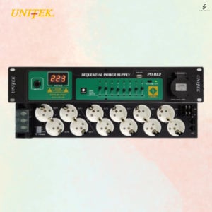 유니텍 PD812 UNITEK 고용량 2U 8채널 12구 순차전원공급기 전원 과부하 방지