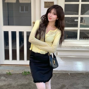 [★단독컬러] [N배송] 로엠 올데이 린넨 긴팔 골지가디건 RMCKG25R98