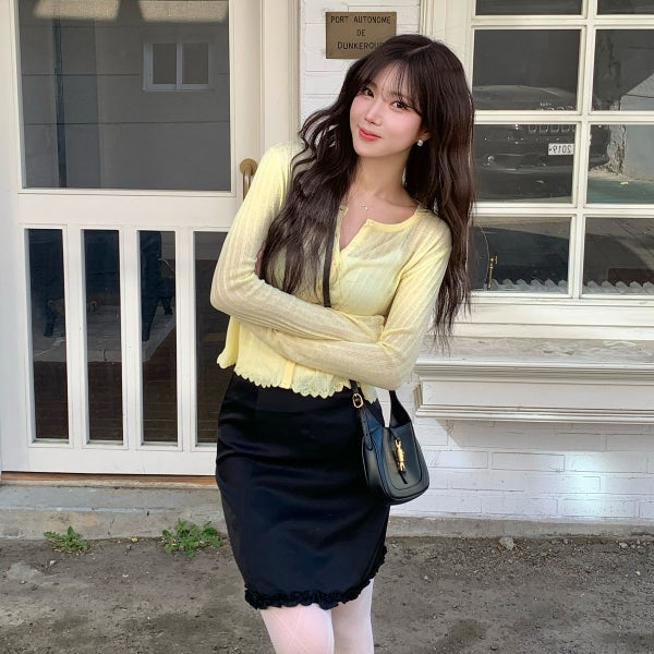[★단독컬러] [N배송] 로엠 올데이 린넨 긴팔 골지가디건 RMCKG25R98
