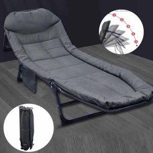 프리미엄 매트리스 일체형 캠핑접이식침대 야전침대