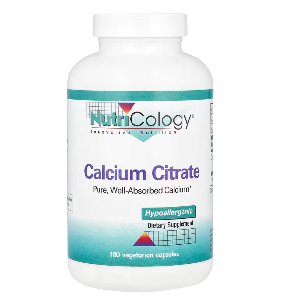 <b>뉴트리콜로지</b> 구연산 <b>칼슘</b> 150mg 180캡슐 시트레이트 Calcium