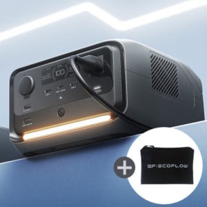 에코플로우 리버3 플러스 파워뱅크 286Wh 고속충전 경량 휴대용 캠핑용품 차박 파우치