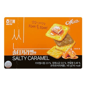 해태 에이스 씬 솔티카라멜맛 145g