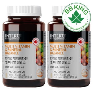 자연유래성분 종합비타민 복합 영양제 성인 남성여성 올인원 멀티비타민앤미네랄 데일리 180정, 2개