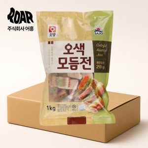 사조오양 모둠전 오색오미전 1box (1kg x 10봉) 20g x 50개입 명절 전부침
