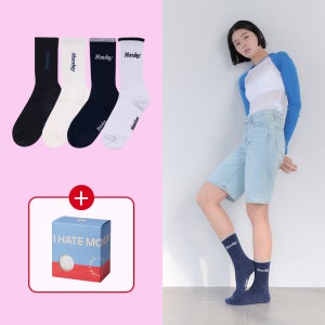 [선물포장] 일상 필수템 데일리 먼데이 크루 삭스 세트 (Pick 2)