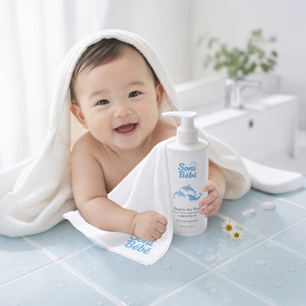 소니베베 약산성 아기 바디워시 신생아 올인원 바스앤샴푸 500ml