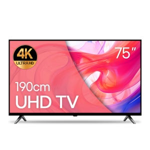 와우피프티 4K UHD LED TV 중소기업 대형 소형 190cm(75인치), 수도권 스탠드 기사방문설치