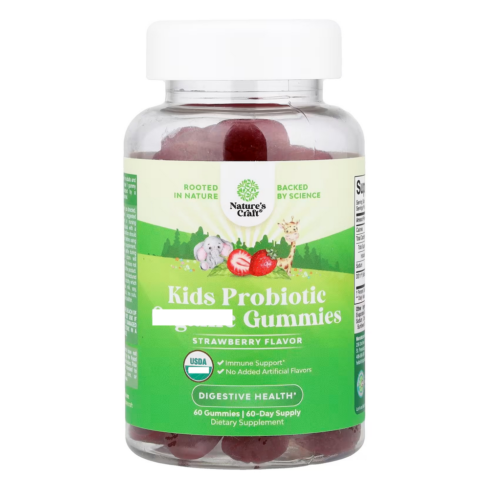 네이처스크래프트 키즈 <b>프로바이오틱 구미</b> 스트로베리 60구미