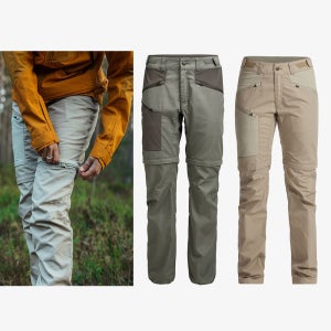 룬닥스 티베드 집-오프 여성 등산바지 반바지 가능 하이킹 신제품