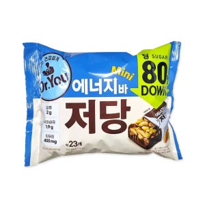 오리온 닥터유 미니 저당 에너지바 324g 23개입 사무실 저칼로리 건강 다이어트 간식