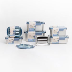 코멕스 숨쉬는 스텐 보관용기 김치통 밀폐용기 반찬통 스테인리스