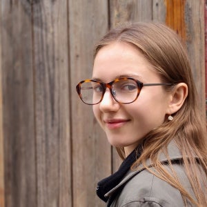 글라스링크 아박 비비 B1 레트로 오버사이즈 여자 블루라이트 차단 뿔테 티타늄 안경테