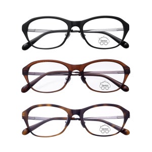 글라스링크 아박 비비 B1 레트로 오버사이즈 여자 블루라이트 차단 뿔테 티타늄 안경테