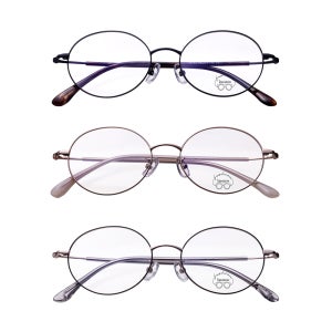 글라스링크 아박 로우 O1O 오벌형 블루라이트 차단 라운드 학생 직장인 가벼운 메탈 안경테
