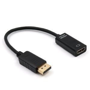 MINI DP to HDMI 젠더 컨버터 케이블 4K 듀얼모니터 노트북TV출력