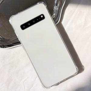 1+1 케이스 투명 실리콘 젤리 클리어 쿠션형, 갤럭시S10 5G