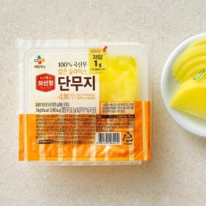 하선정 얆은 슬라이스 단무지 120g, 8개