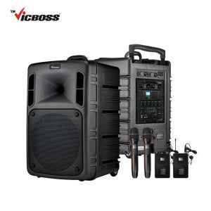 빅보스 PWA-VN1004 선거용앰프 선거스피커 충전식 차량용 선거 확성장치 무선마이크4개