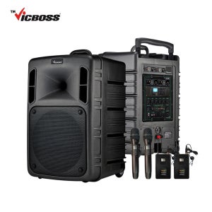 빅보스 PWA-VN1204 선거용앰프 선거스피커 충전식 차량용 선거 확성장치 무선마이크4개