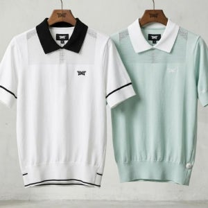 [PXG]국내배송 아울렛 여성 시원한 여름 시스루 반팔 니트