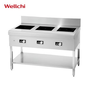 웰치 업소용 레인지 고화력 이동형 3구 인덕션 높은렌지 BWVS-1053S