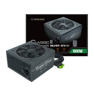 Classic II PC 컴퓨터 PC조립파워서플라이 RTX5060 800W, 실버 블랙, 마이크로닉스