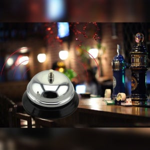 벨 실버 탁상용 콜벨 호출벨 스틸종 알림벨 RD-11013