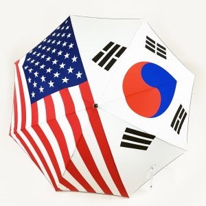 성조기 태극기 우산 장우산 골프우산 3단 접이식 수동 자동 우정양산 쉬메릭