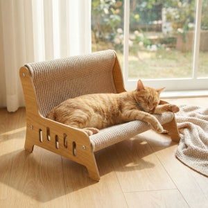고양이 먼지 없는 원목 쇼파 특대형사이즈 뚱냥이 고양이 침대 스크레쳐