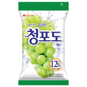 롯데 청포도캔디 153g 4개