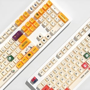 슈퍼마리오 키캡 PBT 열승화 OEM 프로파일 커스텀 기계식 키보드 포인트 키캡